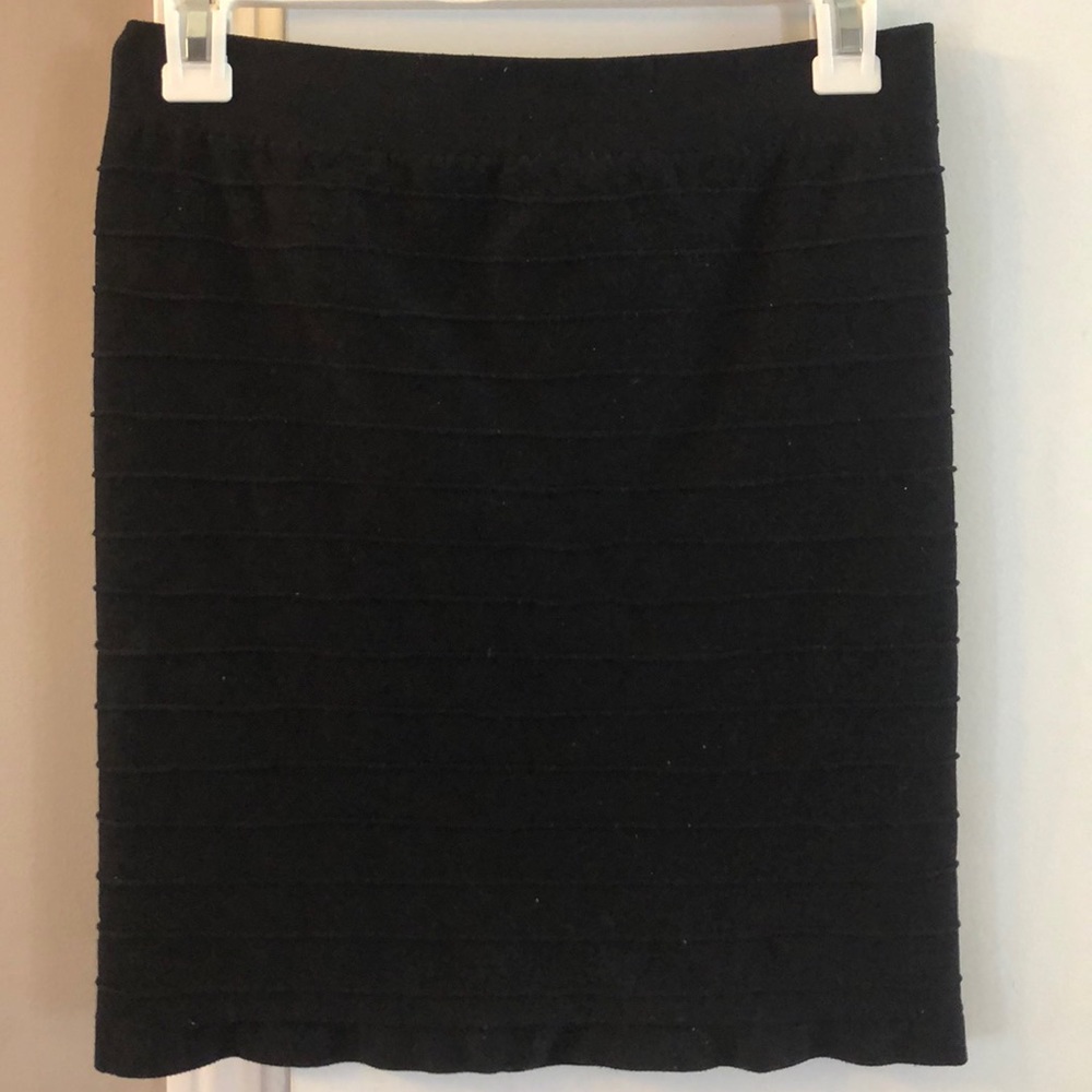 Black Stretchy Mini Skirt